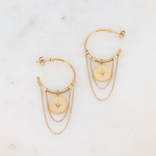 Boucles d'oreilles créoles Chania