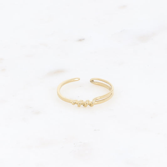 Bague ligne enroulée