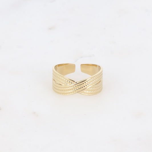 Bague anneaux croisés