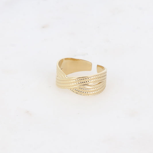 Bague anneaux croisés