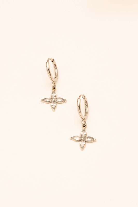 Boucles d'oreilles Kali - version argentée