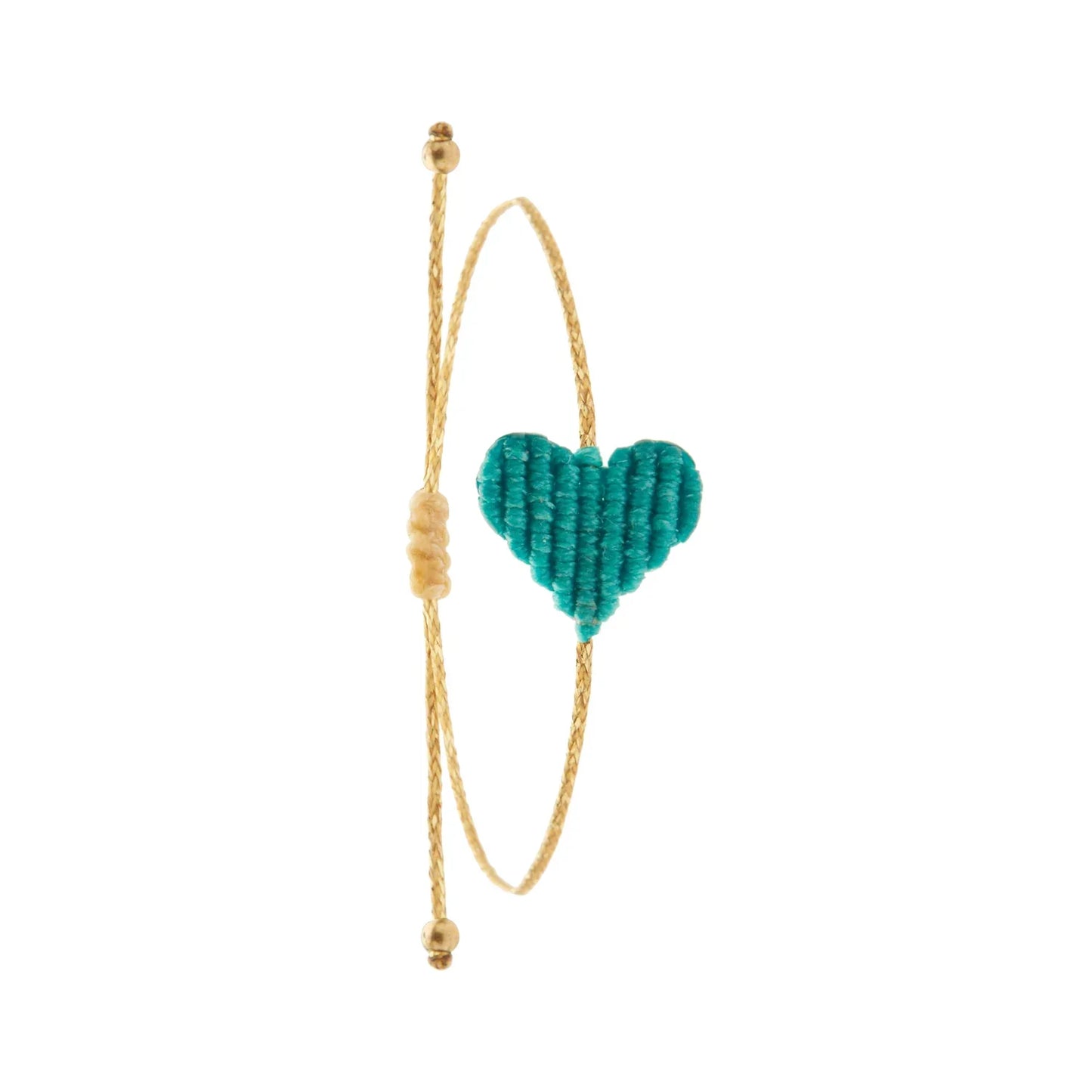Bracelet en macramé en forme de Coeur - Medium ( 19 coloris )