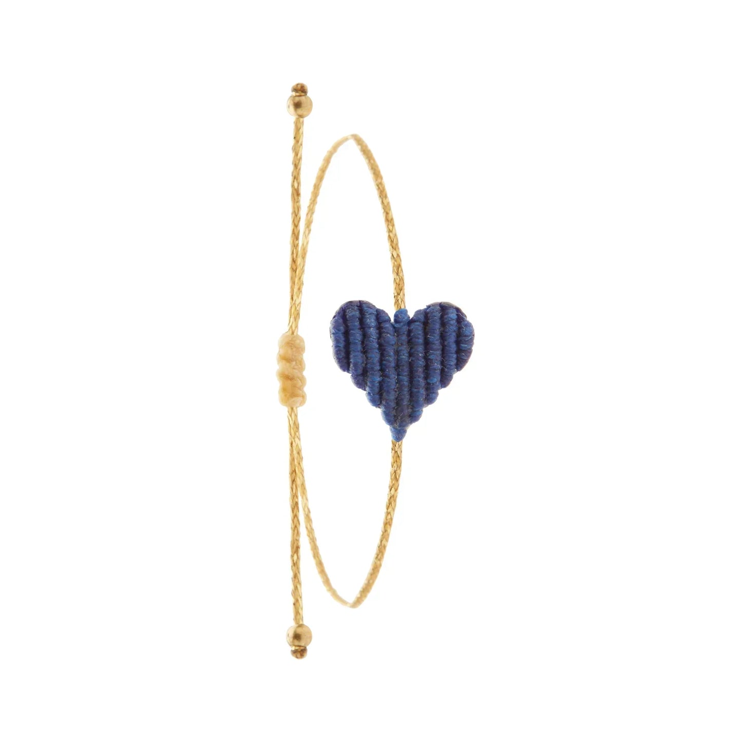 Bracelet en macramé en forme de Coeur - Medium ( 19 coloris )