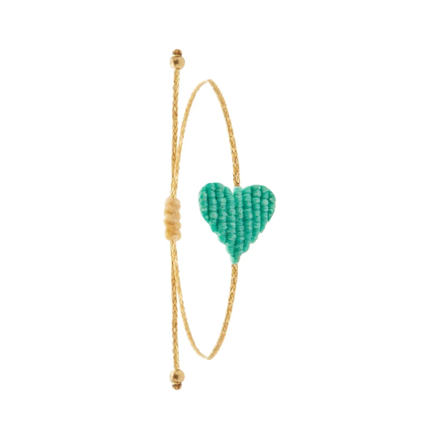 Bracelet en macramé en forme de Coeur - Medium ( 19 coloris )