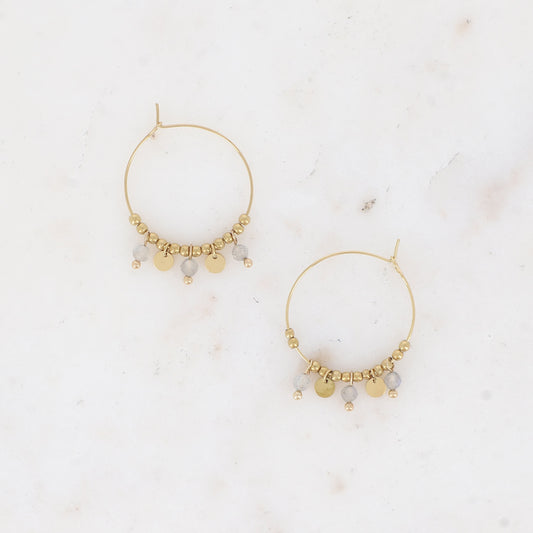 Boucles d'oreilles créoles Roc