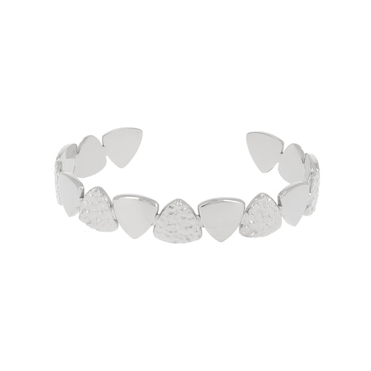 Bracelet jonc triangles (2 coloris)