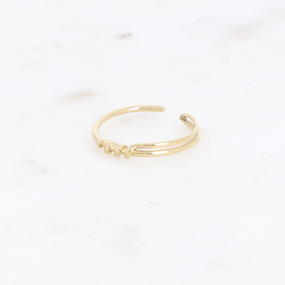Bague ligne enroulée
