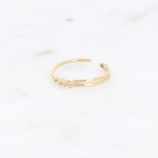 Bague ligne enroulée