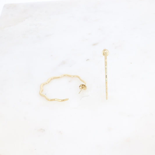 Boucles d'oreilles créoles Ondine