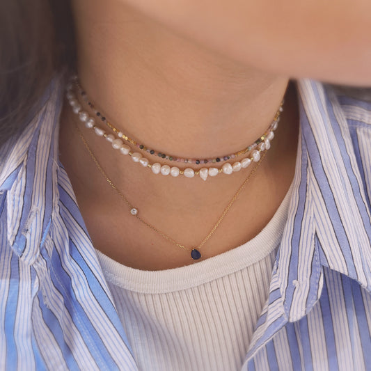 Bracelet Celine - bracelet double tour / collier choker