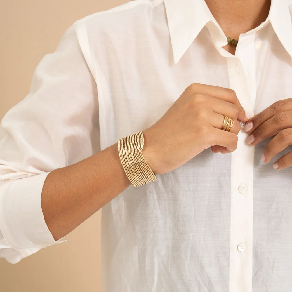 Bracelet manchette vague