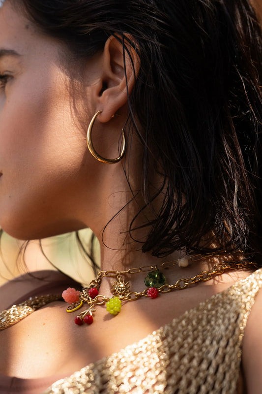 Boucles d'oreilles créoles Laurie (2 coloris)