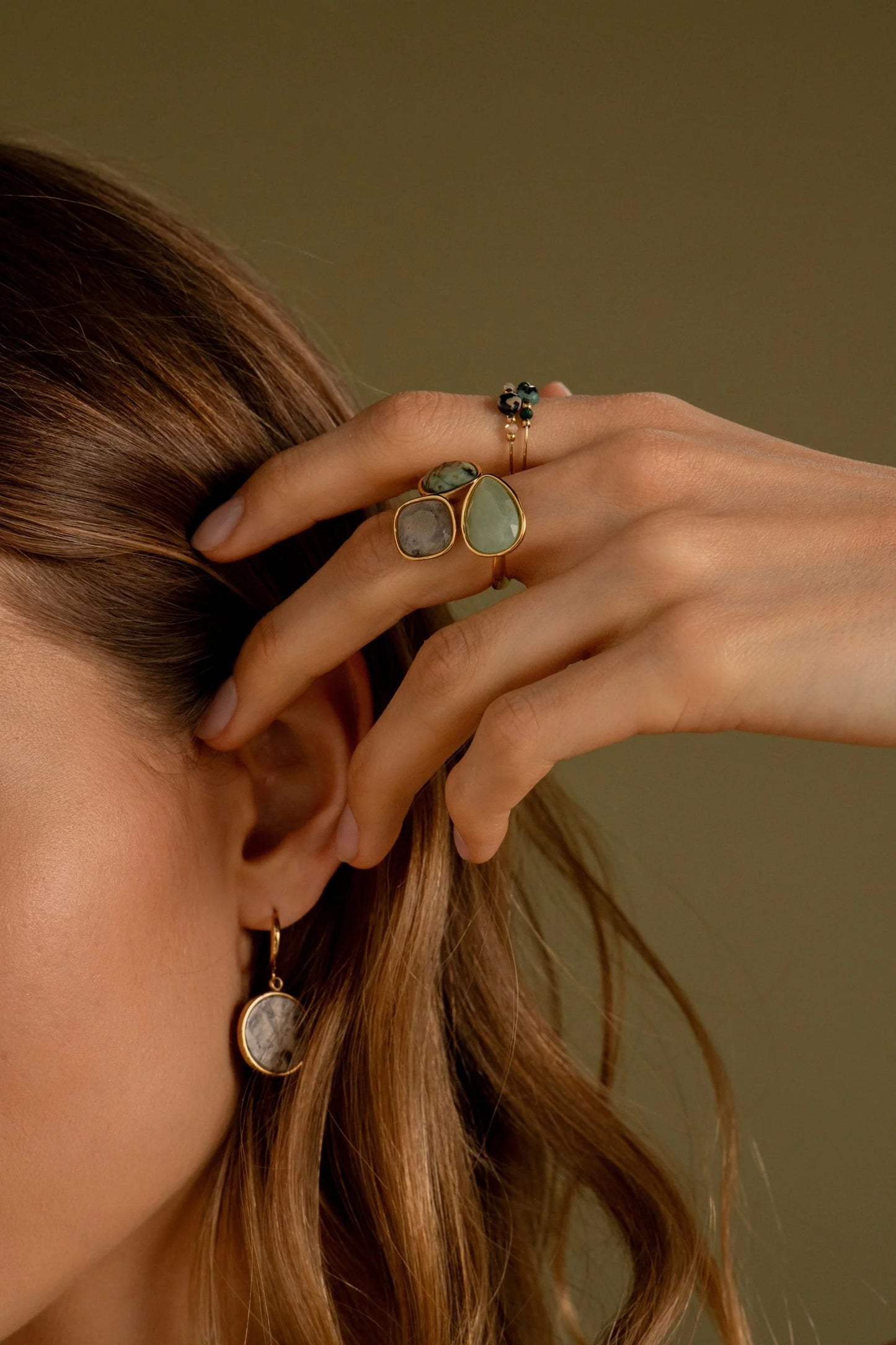 Boucles d'oreilles créoles Kleo - Doré