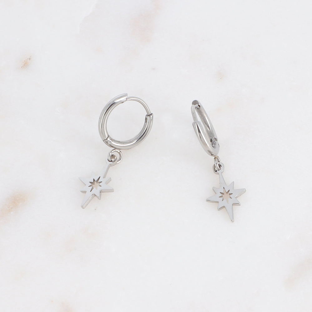 Boucles d'oreilles Soliane (dorées ou argentées) )