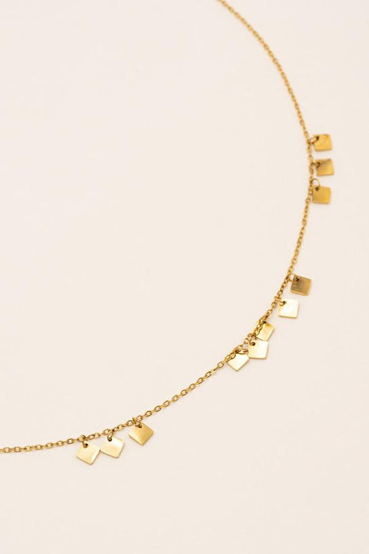 Collier Laura - pampilles carrées