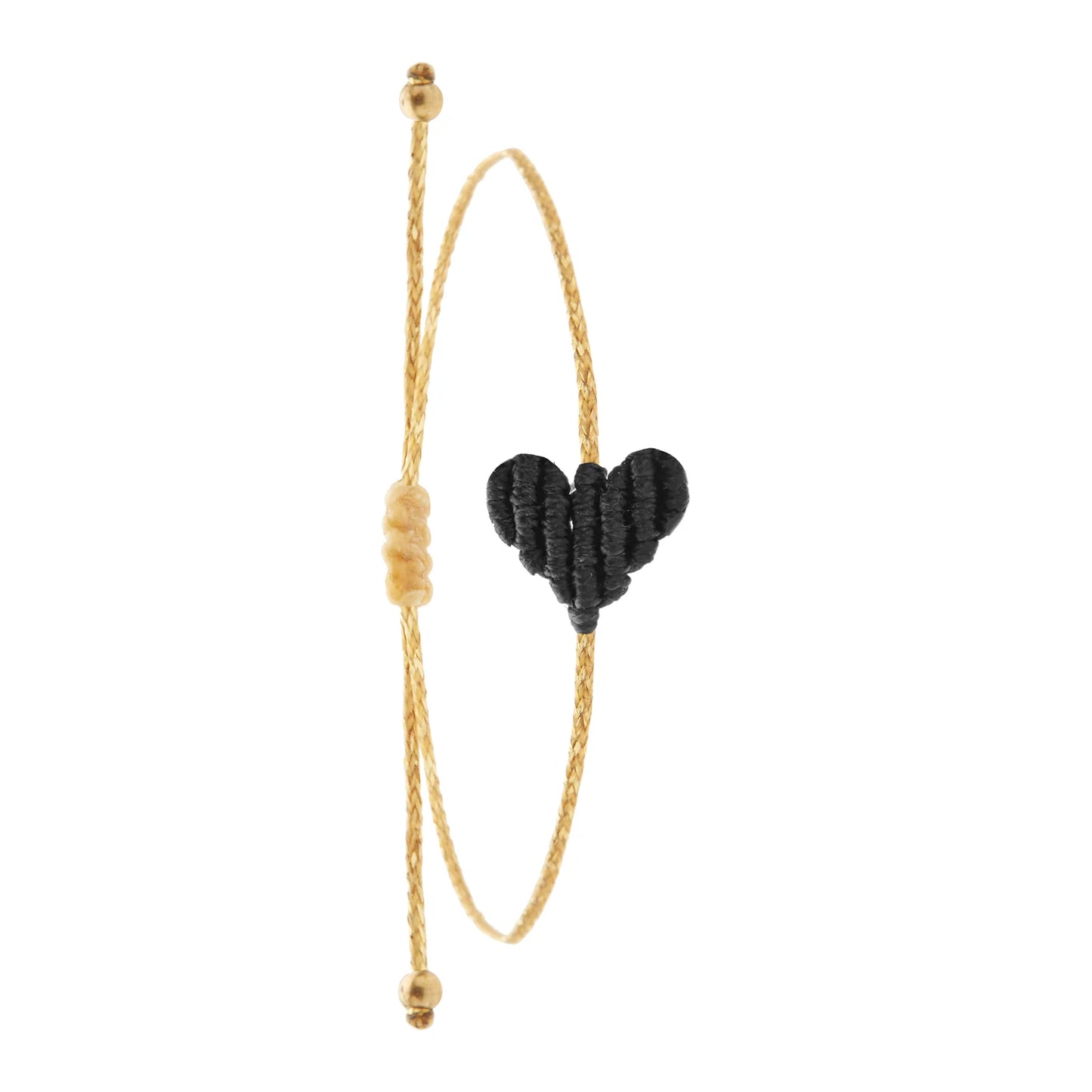 Bracelet en macramé en forme de Coeur - Small ( 18 coloris )