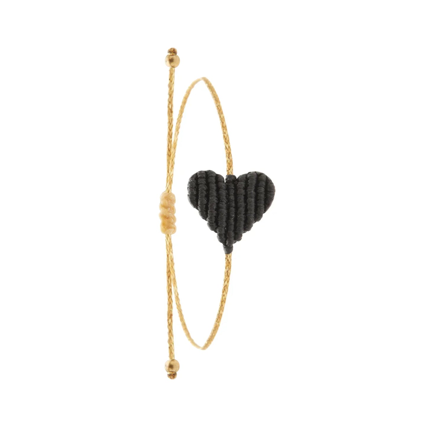 Bracelet en macramé en forme de Coeur - Medium ( 19 coloris )