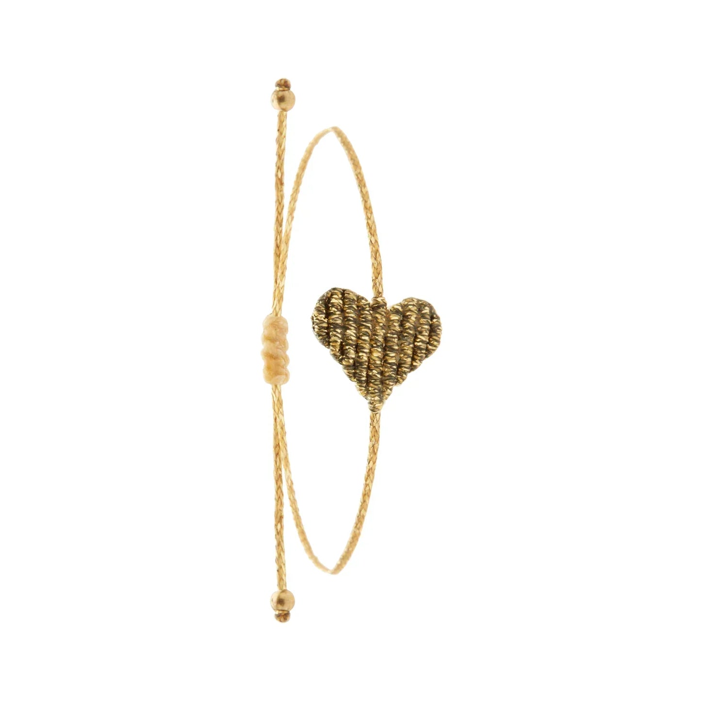 Bracelet en macramé en forme de Coeur - Medium ( 19 coloris )
