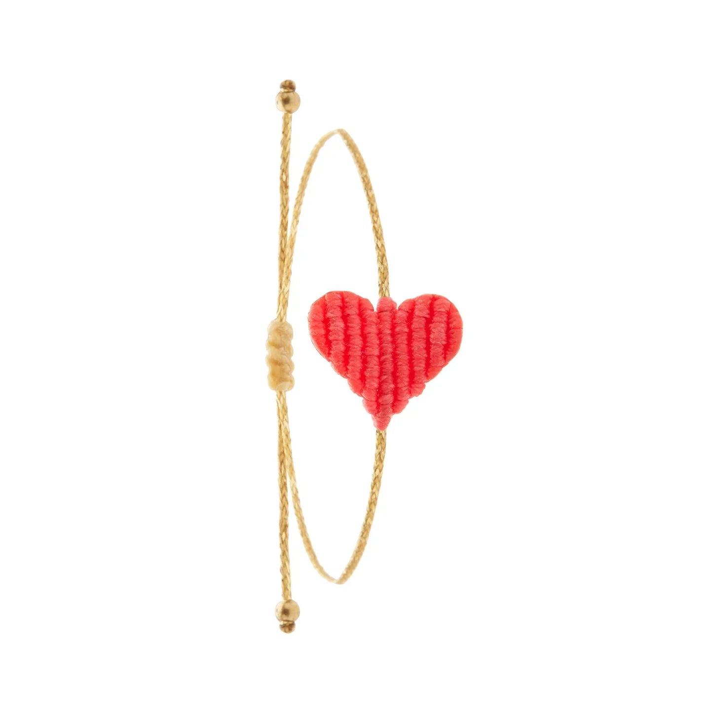 Bracelet en macramé en forme de Coeur - Medium ( 19 coloris )