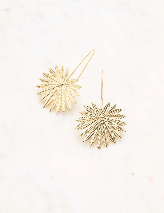 Boucles d'oreilles feuillage