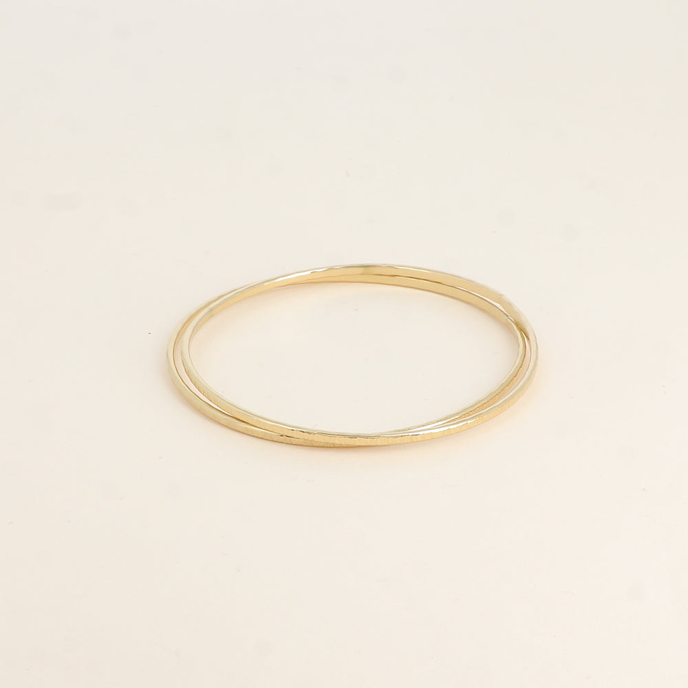 Bracelet jonc effet strié