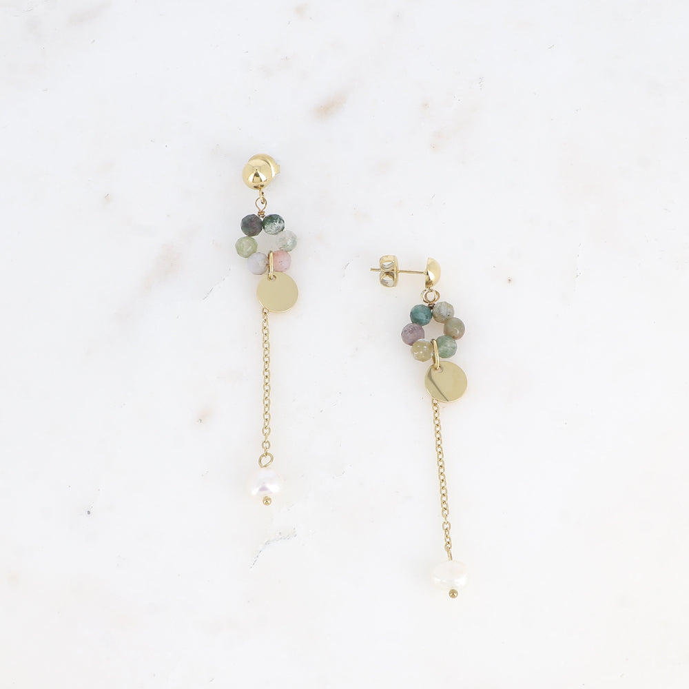 Boucles d'oreilles Mousse ( 3 coloris )