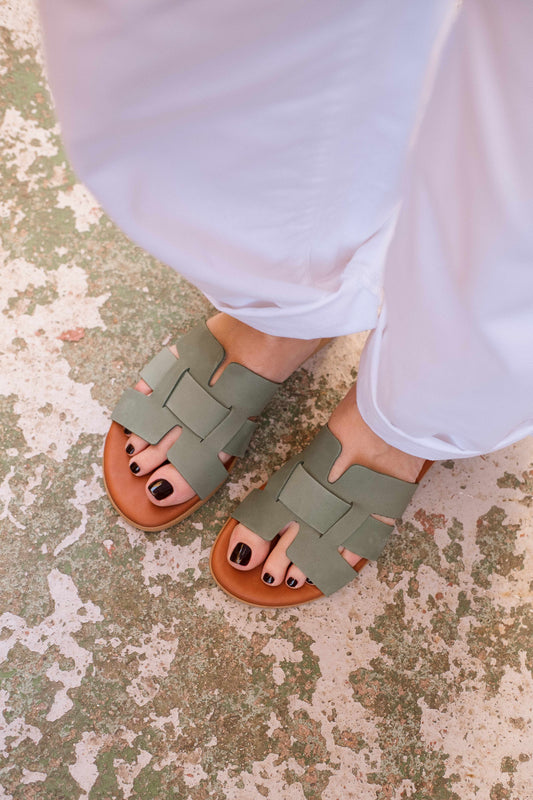 TARA nubuck vert clair