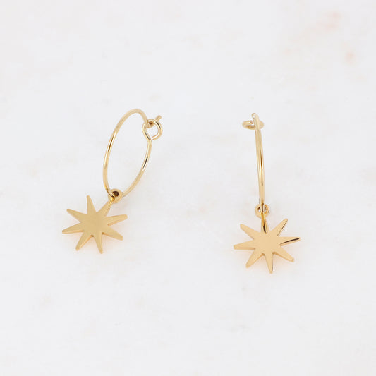 Boucles d'oreilles fines Star